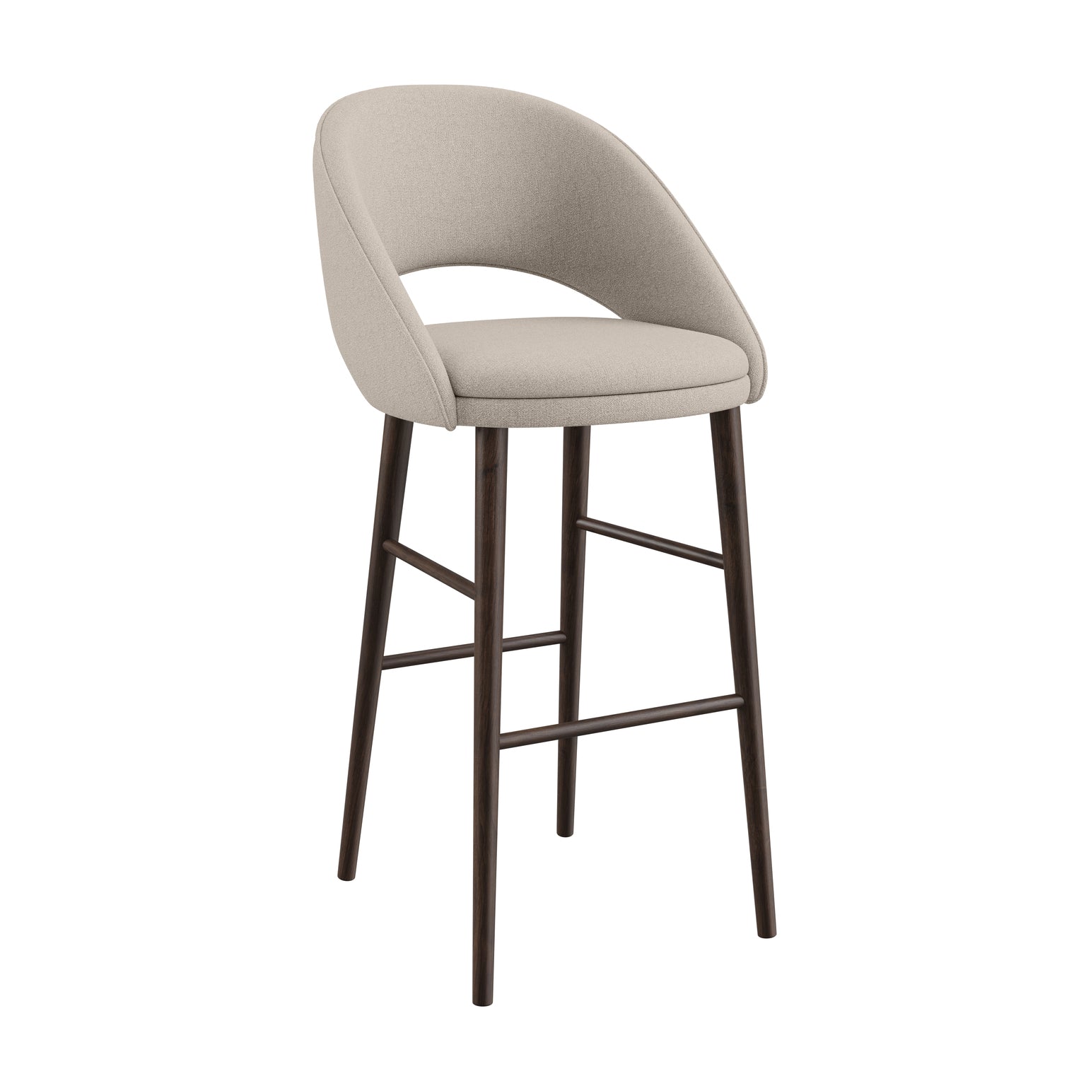 Bend Bar Chair Fabio Fabric Cream