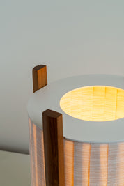 Rol Floor Lamp 4013 Varnished Iroko 30x90